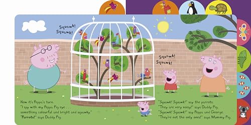 Peppa Pig: I Spy at the Zoo: Tabbed Board Book - Retail Maharaj