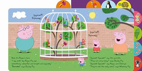 Peppa Pig: I Spy at the Zoo: Tabbed Board Book - Retail Maharaj