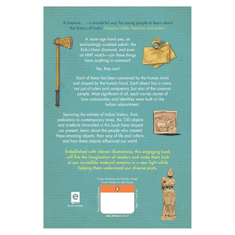 A Children's History of India in 100 Objects: Indian History from Ancient Times to Present Day through Various Artefacts and Art | Full-Colour Illustrated Book for Young Readers - Retail Maharaj