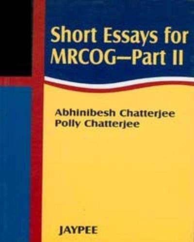 SHORT ESSAYS FOR MRCOG-PART - 11 - Retail Maharaj