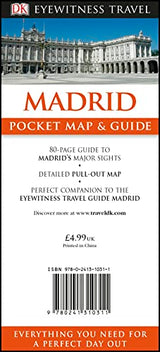 DK Madrid Pocket Map and Guide - Retail Maharaj