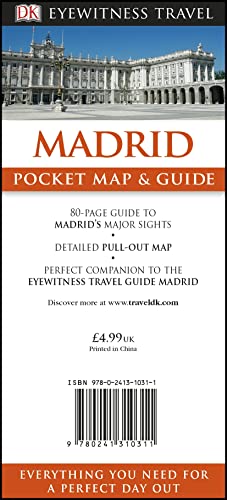 DK Madrid Pocket Map and Guide - Retail Maharaj