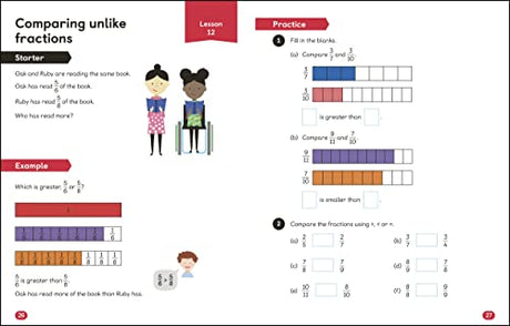 Maths - No Problem! Fractions, Ages 7-8 (Key Stage 2) (Master Maths At Home) - Retail Maharaj