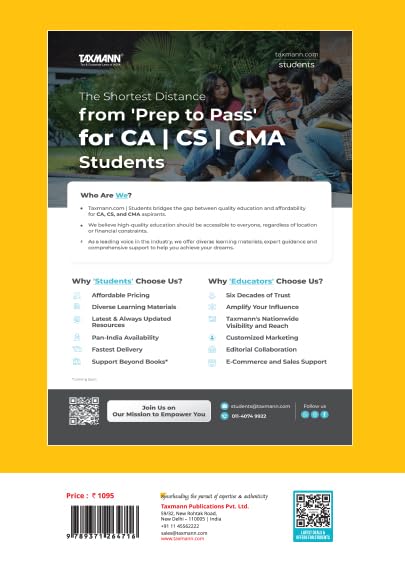 Taxmann's Students' Guide to Income Tax | University Edition [AY 2025-26] – Exam-focused Textbook Featuring—Clear Explanations | Practical Examples | Stepwise Guidance for Students - Retail Maharaj
