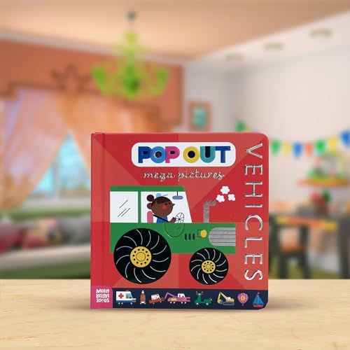 Pop Out Mega Pictures Pop Out Mega Pictures Vehicles (Pop-up Board Books) - Retail Maharaj