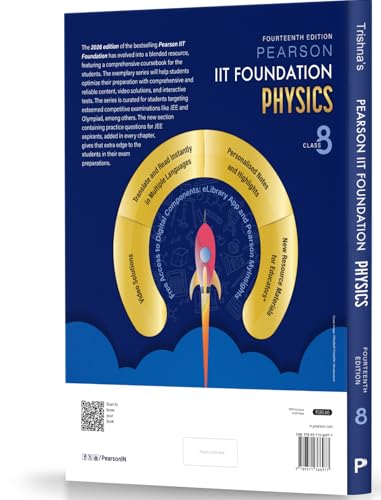 Pearson'26 IIT Foundation Class 8 Physics|For JEE, NTSE & Olympiad Exams|JEE Practice Questions|Free 11 Online Assessments,55 Video Solutions & 11Tests via Pearson MyInsights & elibrary|14th edition - Retail Maharaj