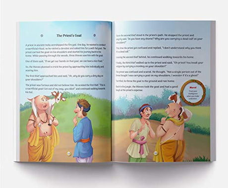 101 Tales The Great Panchatantra Collection - Collection of Witty Moral Stories For Kids For Personality Development (Hardback) - Retail Maharaj