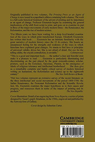 The Printing Press as an Agent of Change: Communications and Cultural Transformations in Early-Modern Europe (Volumes 1 and 2 in One) - Retail Maharaj