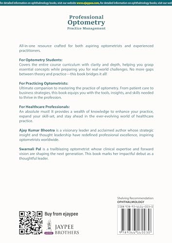 PROFESSIONAL OPTOMETRY PRACTICE MANAGEMENT - Retail Maharaj