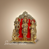 Shri Ram Darbar Statue in Big Size for Pooja Lord Rama Laxman Sita & Hanuman Murti Religious Idol for Home Office Decor - Retail Maharaj