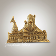 Metal Prabu Shree Ram Ayodhya Mandir Divine Showpiece Replica of Lord Shri Ram Janmabhumi Ayodhya Mandir for Home Decor and Spiritual Use - Retail Maharaj