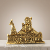 Metal Prabu Shree Ram Ayodhya Mandir Divine Showpiece Replica of Lord Shri Ram Janmabhumi Ayodhya Mandir for Home Decor and Spiritual Use - Retail Maharaj