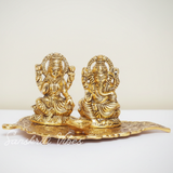 Laxmi Ganesha Metal Statue Decorative Showpiece - Retail Maharaj
