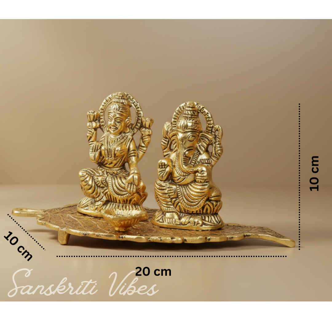 Laxmi Ganesha Metal Statue Decorative Showpiece - Retail Maharaj
