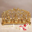 Laxmi Ganesha Saraswati Metal Statue/Murti For Diwali Pooja & Home Decor - Retail Maharaj