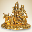 Shiva Parivar Idol Metal Statue Lord Shiva Family Murti for Home Mandir Puja Vastu Prosperity Decor Handcrafted - Retail Maharaj