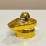 Metal Shivling Small Shivlingam Idol for Puja Mandir Temple Vastu Home Decor Gift Spiritual Showpiece Height 3.5 cm - Retail Maharaj