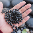 108+1 Beads Krishna Sphatik Mala Krishna Shaligram Mala in Silver Wire for Men and Women Spiritual Healing and Meditation - Retail Maharaj
