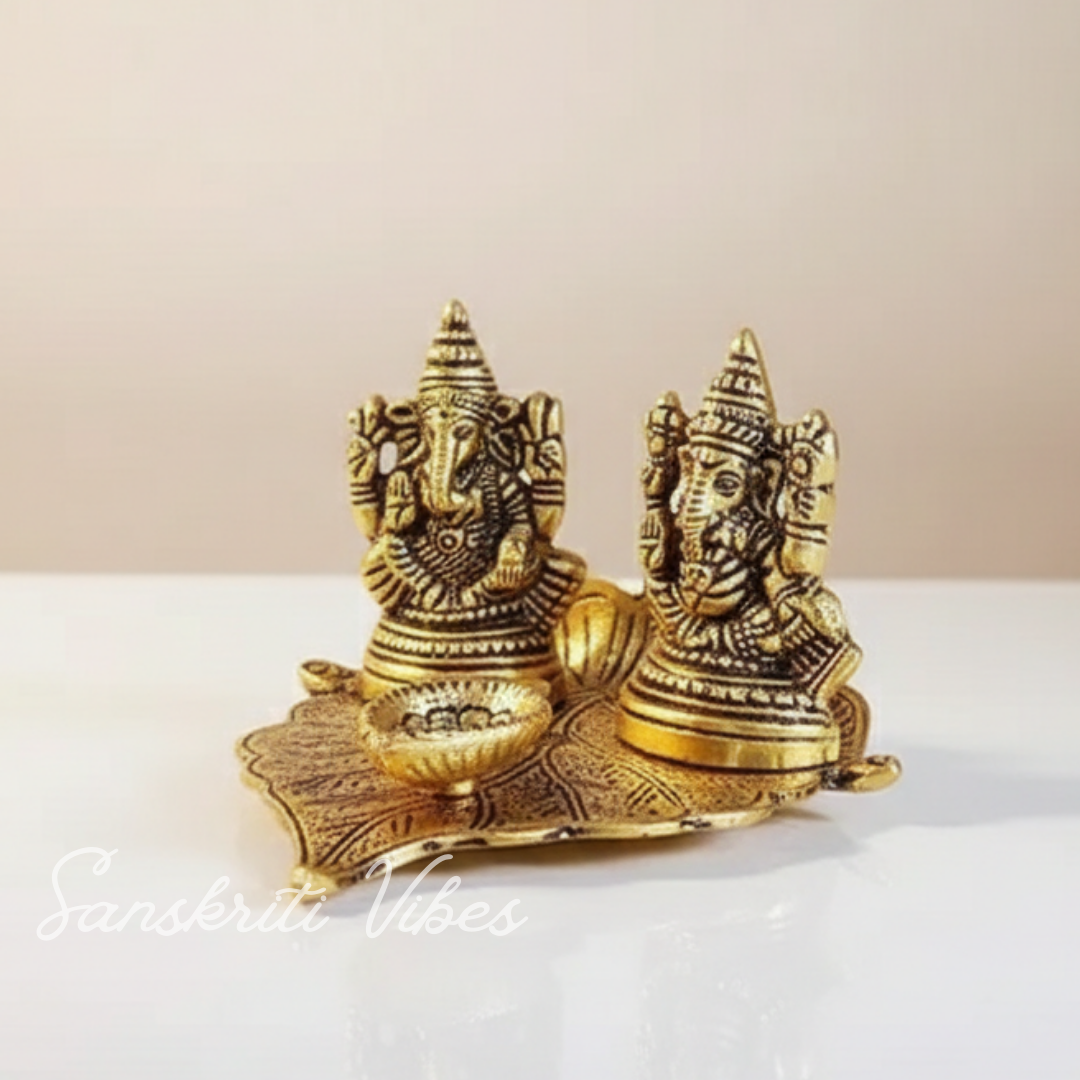 Laxmi Ganesha Metal Statue - Retail Maharaj