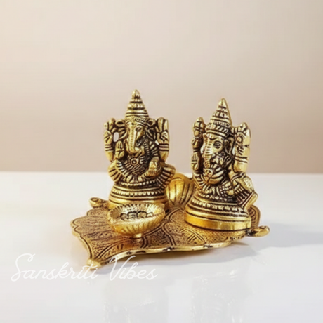 Laxmi Ganesha Metal Statue - Retail Maharaj