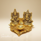 Laxmi Ganesha Metal Statue - Retail Maharaj