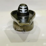 Metal Shivling Small Shivlingam Statue for Puja Mandir Temple Home Decor Vastu Spiritual Showpiece Gift Item Height 3.5 cm - Retail Maharaj