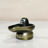 Metal Shivling Small Shivlingam Statue for Puja Mandir Temple Home Decor Vastu Spiritual Showpiece Gift Item Height 3.5 cm - Retail Maharaj