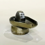 Metal Shivling Small Shivlingam Statue for Puja Mandir Temple Home Decor Vastu Spiritual Showpiece Gift Item Height 3.5 cm - Retail Maharaj