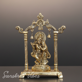 Metal Radha Krishna Statue / Murti – 20 cm Decorative Showpiece for Pooja & Home Decor by Sanskriti Vibes | Glossy Finish - Retail Maharaj