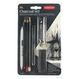 Derwent Charcoal Media Collection Set of 10 - Retail Maharaj
