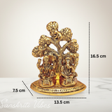 Laxmi Ganesha Metal Statue/Murti For Pooja & Home - Retail Maharaj