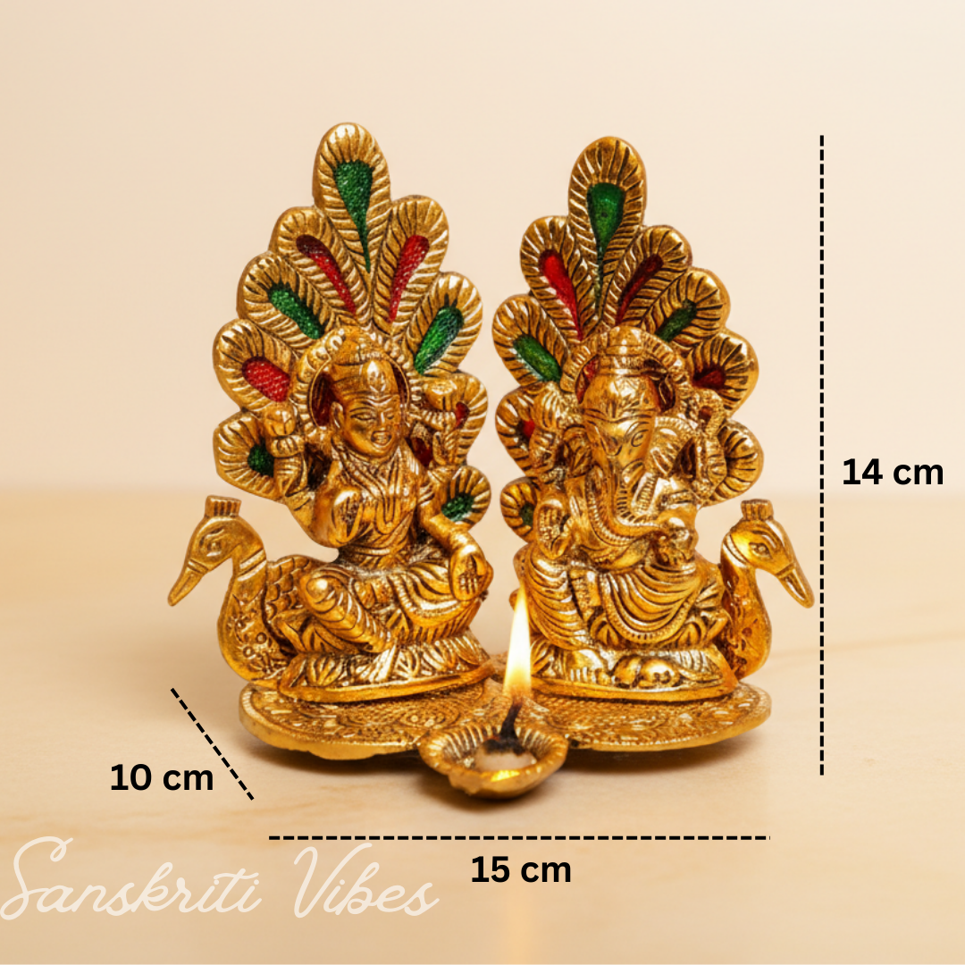 Laxmi Ganesha Metal Statue - Retail Maharaj