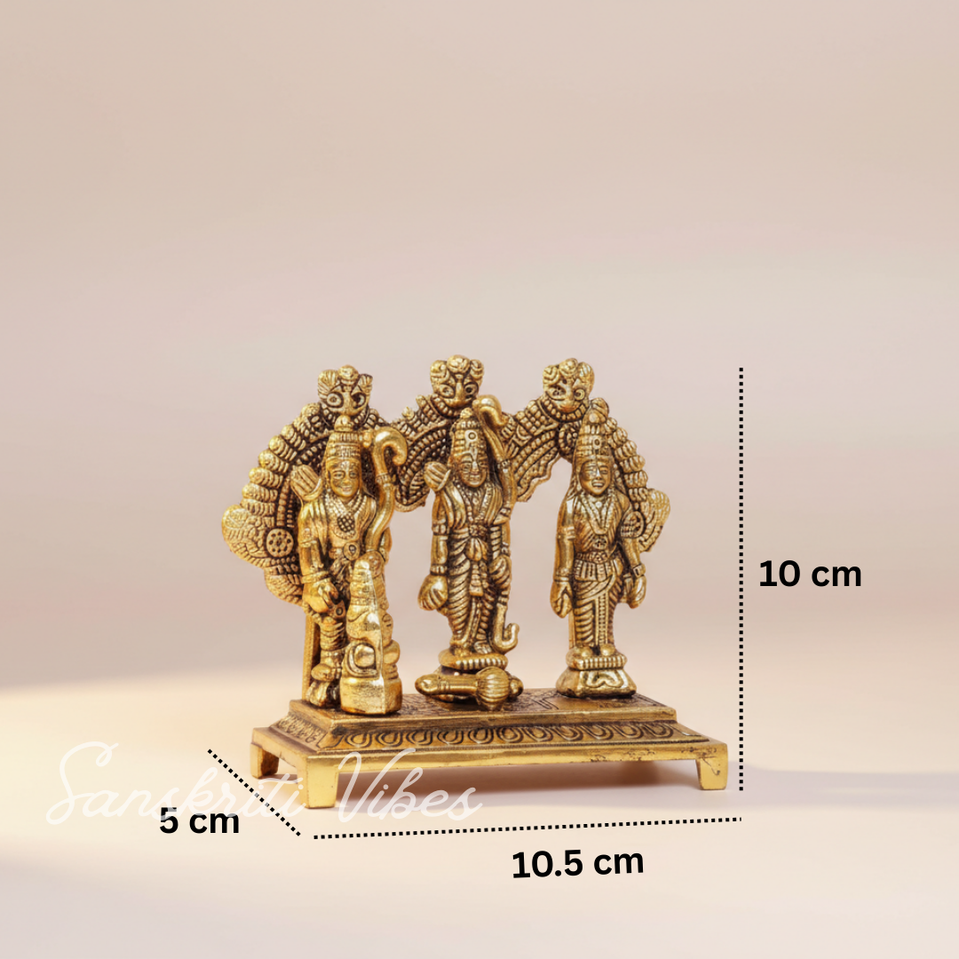 Shri Ram Darbar Metal Statue for Pooja - Retail Maharaj