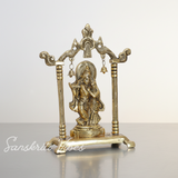 Metal Radha Krishna Statue / Murti – 20 cm Decorative Showpiece for Pooja & Home Decor by Sanskriti Vibes | Glossy Finish - Retail Maharaj