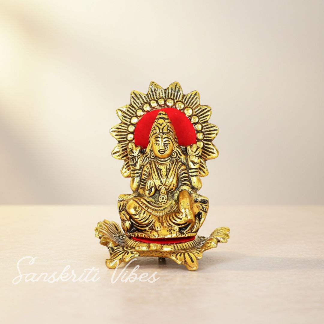 Metal Laxmi Ganesh Statue/Murti for Pooja Room & Home Office Decor, Kamal Laxmi Ganesha Idol for Diwali Gift - Retail Maharaj