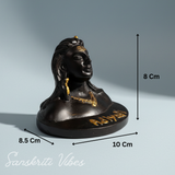 Adiyogi Shiva Metal Statue Murti for Car Dashboard Desk Mandir Meditation Puja Vastu Home Decor Showpiece - Retail Maharaj