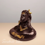Adiyogi Shiva Metal Statue Murti for Car Dashboard Desk Mandir Meditation Puja Vastu Home Decor Showpiece - Retail Maharaj