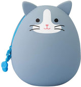 Lihit Lab PuniLabo Egg Shape Silicone Pouch Upright Stationery Organizer - Retail Maharaj
