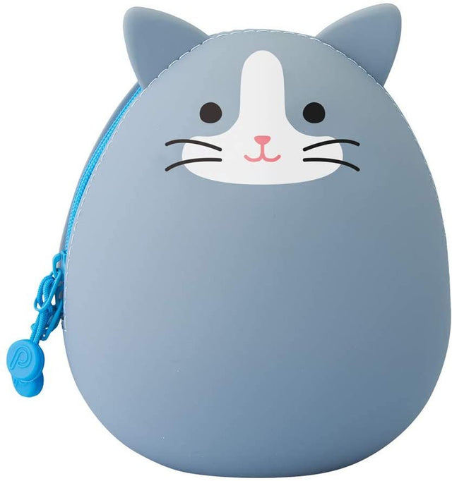 Lihit Lab PuniLabo Egg Shape Silicone Pouch Upright Stationery Organizer - Retail Maharaj