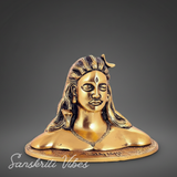Adiyogi Shiva Metal Statue Murti for Car Dashboard Desk Mandir Puja Meditation Spiritual Home Decor Showpiece - Retail Maharaj