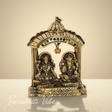 Metal Laxmi Ganesh Idol Decorative Murti Temple Frame Metal Statue for Pooja & Decor Your Home, Office, Decorative Showpiece Figurines - Retail Maharaj
