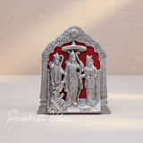 Lord Ram Darbar Idol Wall Hanging Showpiece - Metal Ram Darbar Table Top Statue Decorative Showpiece - 25 Cm (Aluminium) - Retail Maharaj