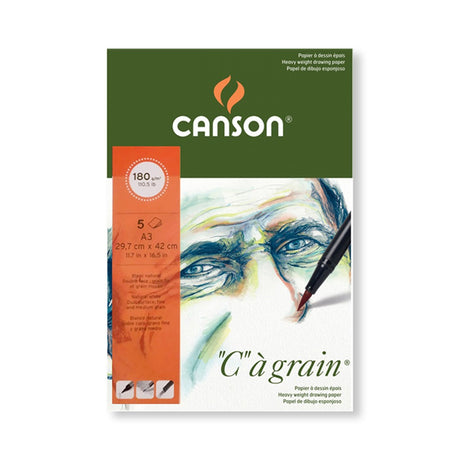 Canson Cagrain Light Grain Drawing Paper Cut Pack 180 GSM Open Stock - Retail Maharaj