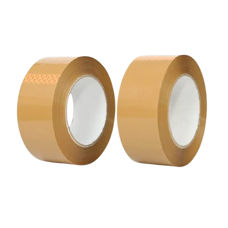 Wonder BOPP Packing Tape 2 Inch x 100 Meter Brown Pack of 2 - Retail Maharaj