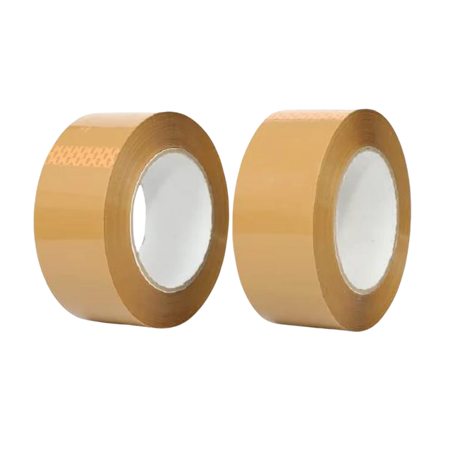 Wonder BOPP Packing Tape 2 Inch x 100 Meter Brown Pack of 2 - Retail Maharaj