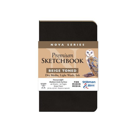 Stillman and Birn Nova Series Beige Sketchbook for Dry Media Ink and Light Wash - Retail Maharaj