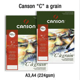 Canson Cagrain Light Grain Drawing Paper Cut Pack 224 GSM Open Stock - Retail Maharaj