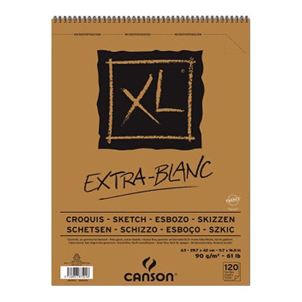 Canson XL Croquis and Extra White Sketch Pads 90 GSM Artist Drawing Paper - Retail Maharaj