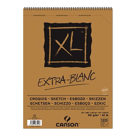 Canson XL Croquis and Extra White Sketch Pads 90 GSM Artist Drawing Paper - Retail Maharaj