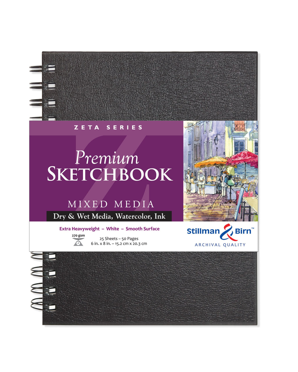 Stillman Birn Zeta Series Extra Heavyweight Smooth Paper Sketchbook Open Stock - Retail Maharaj